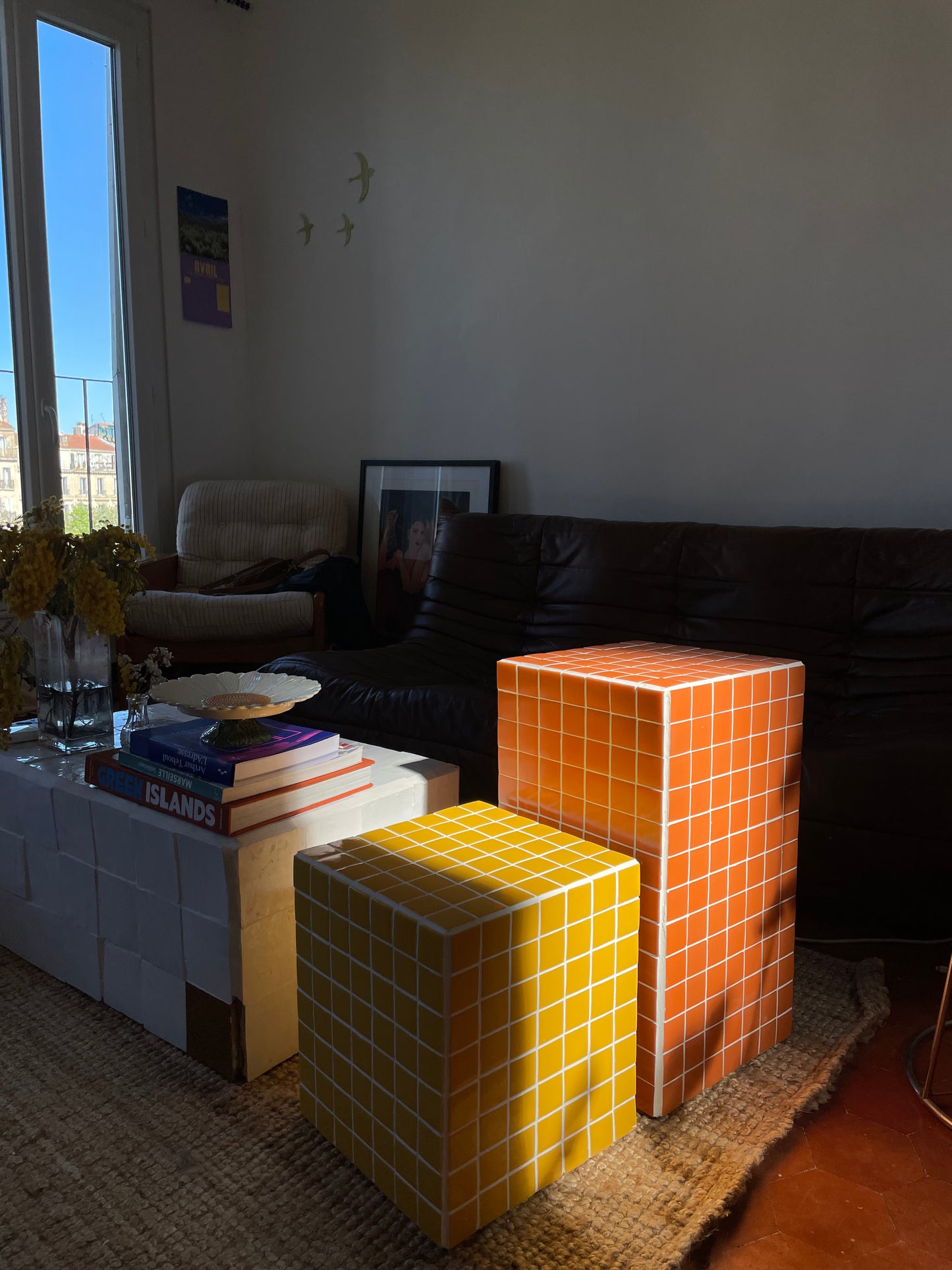 Colonne Colette jaune pop