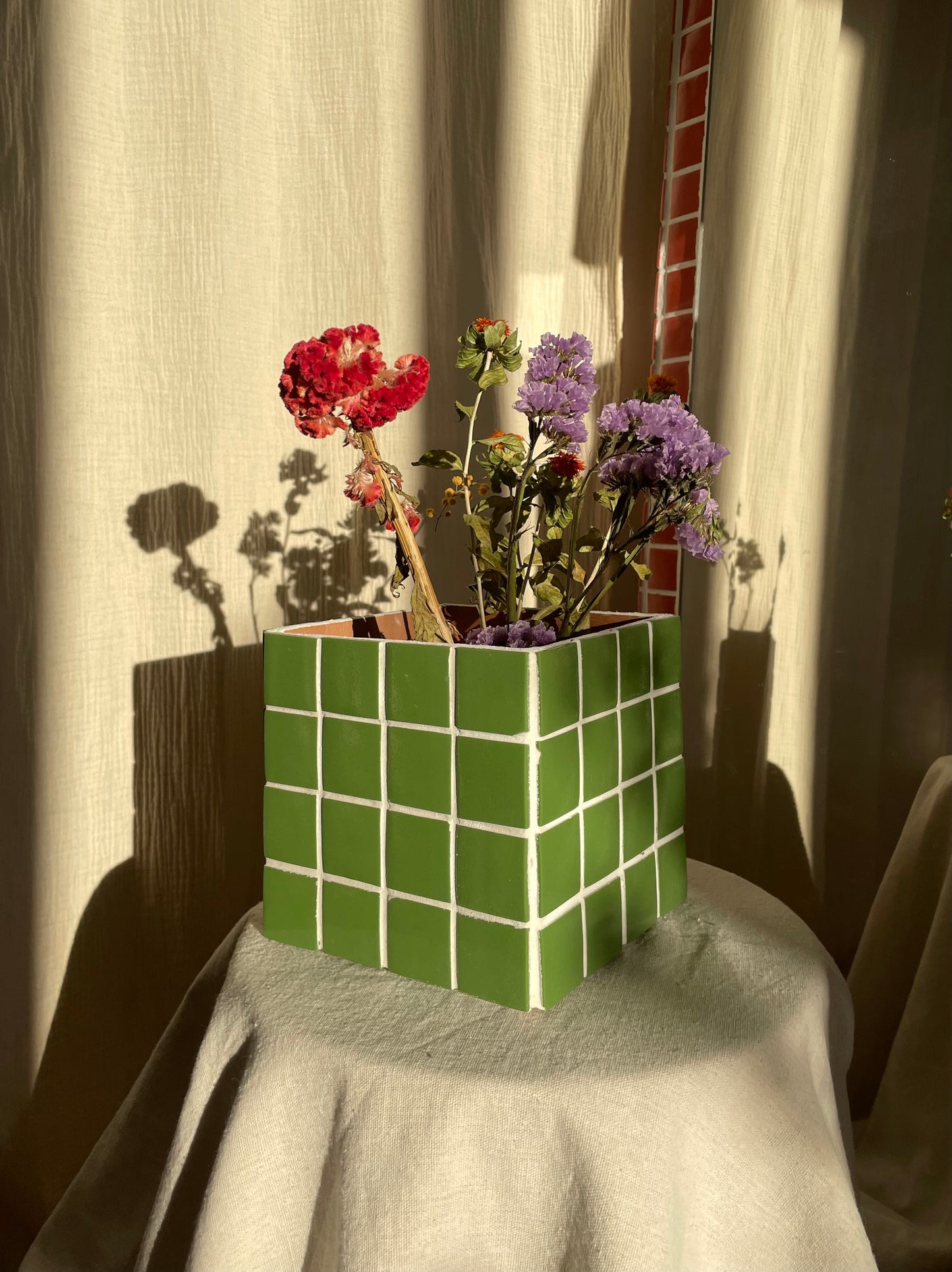 Vase « Karine » vert