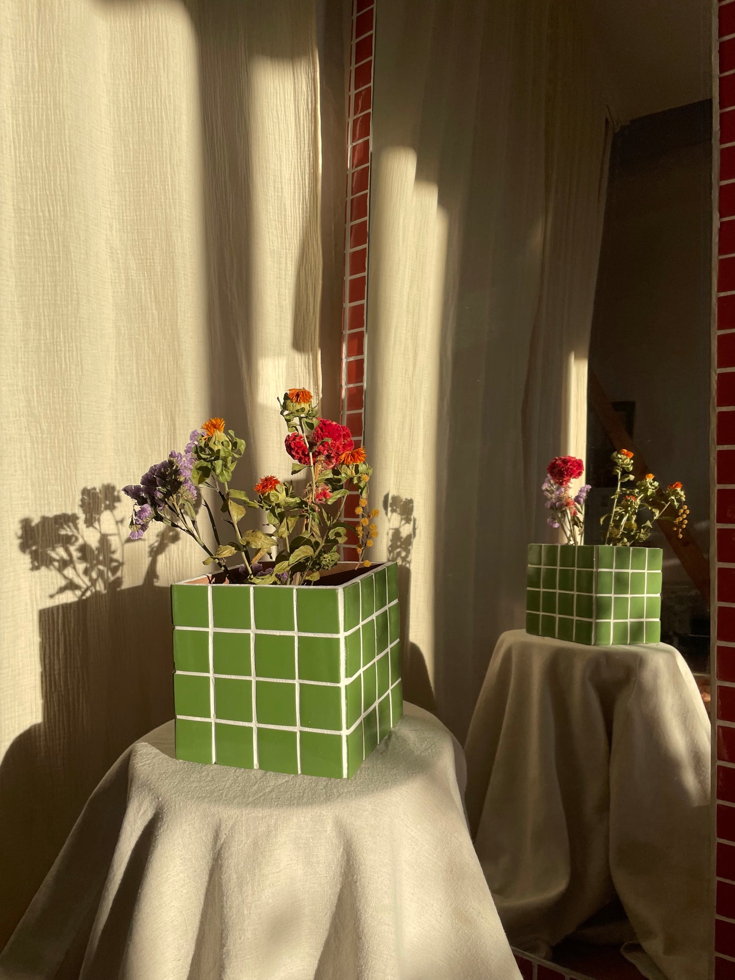 Vase « Karine » vert