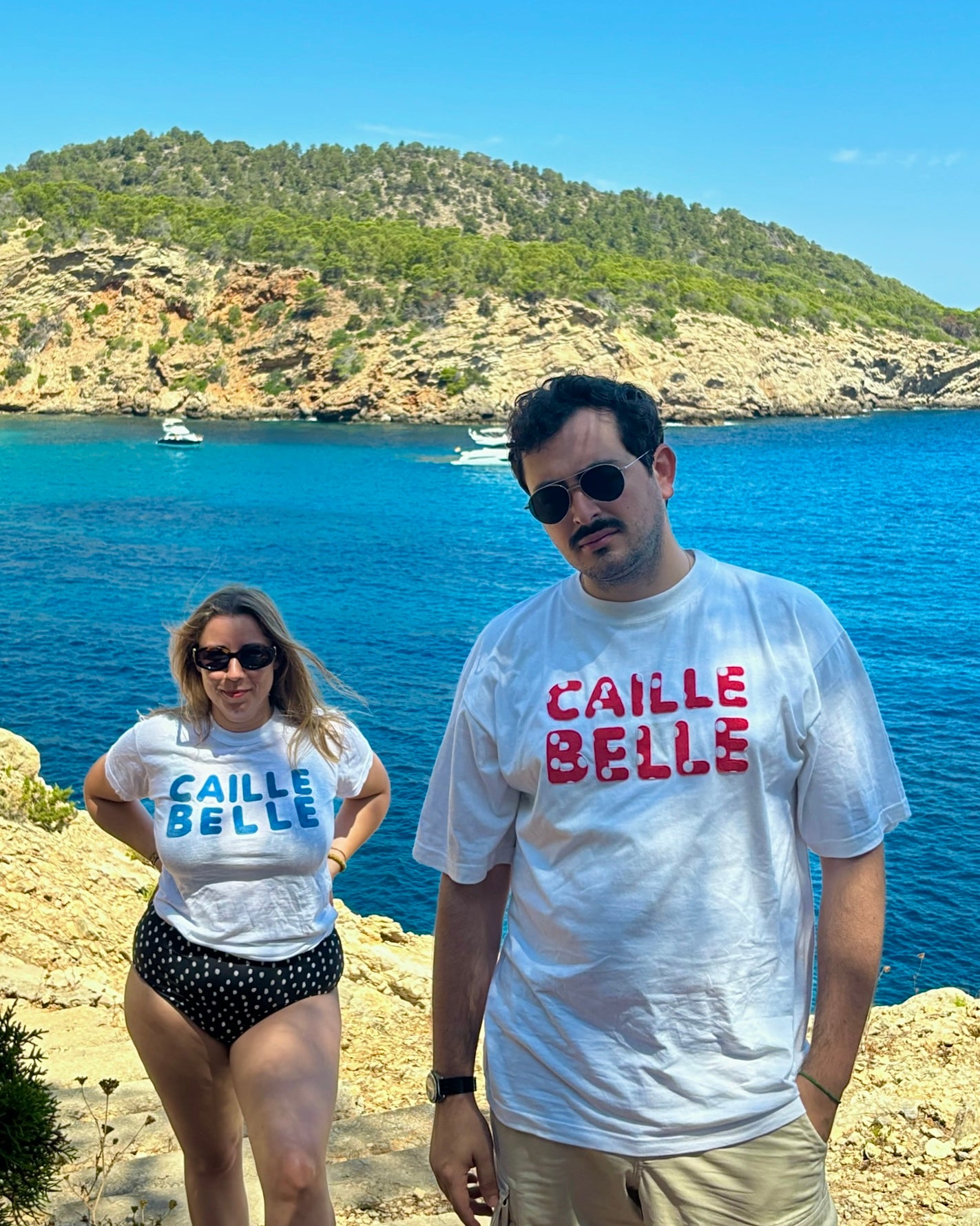 T-shirt CAILLE BELLE blanc