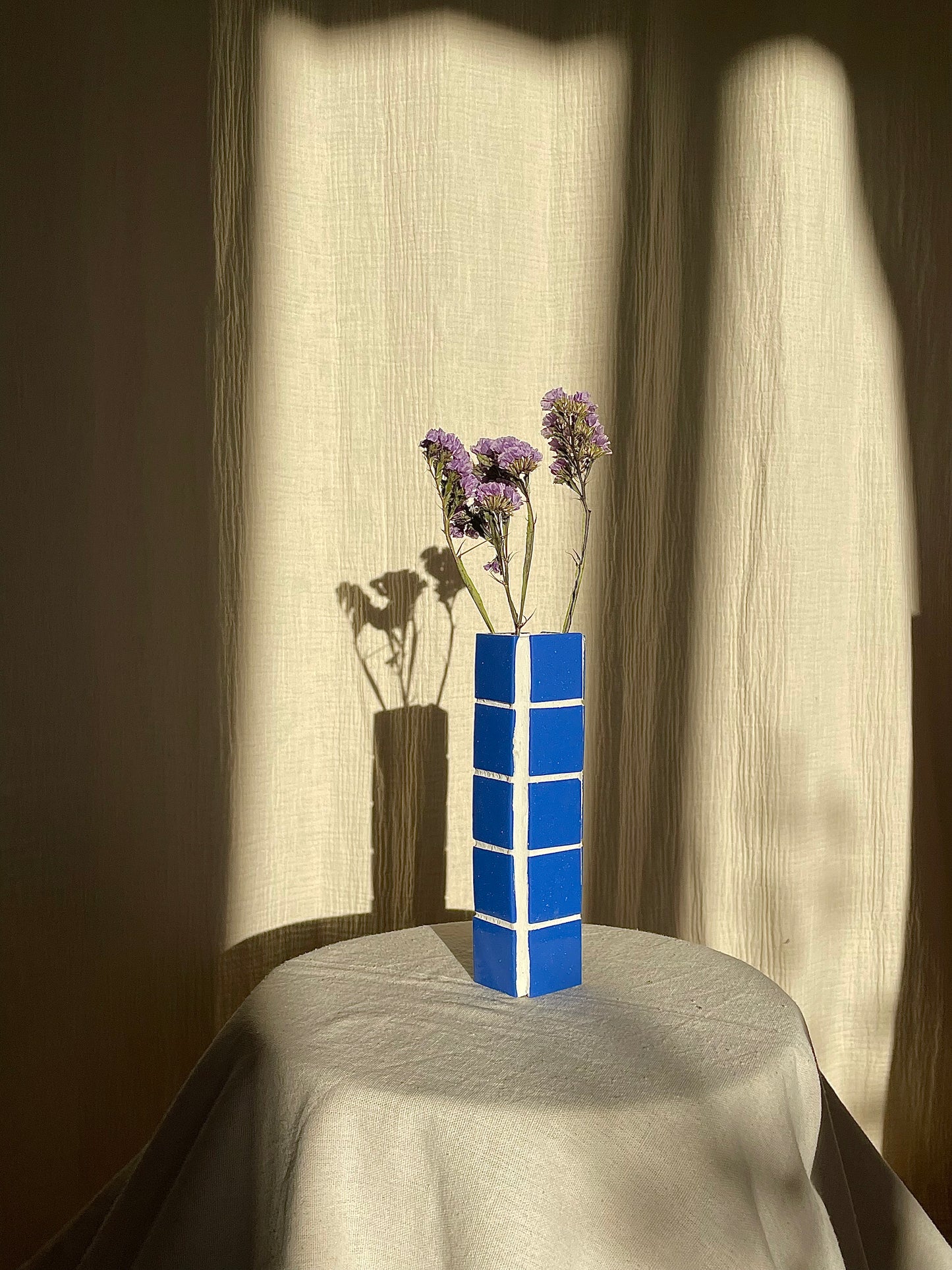 Soliflore « Lisa » bleu cobalt
