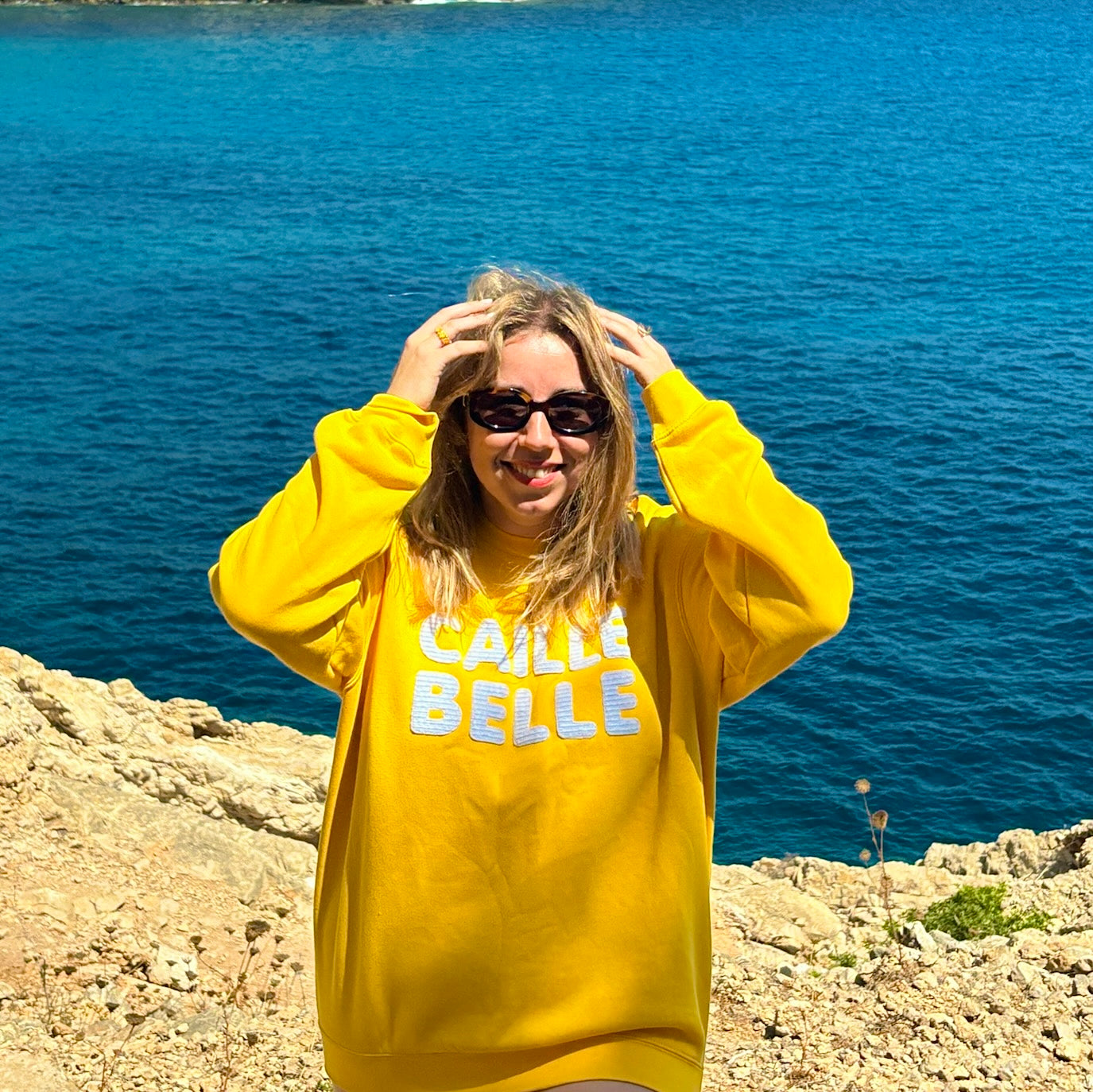 Sweat CAILLE BELLE jaune