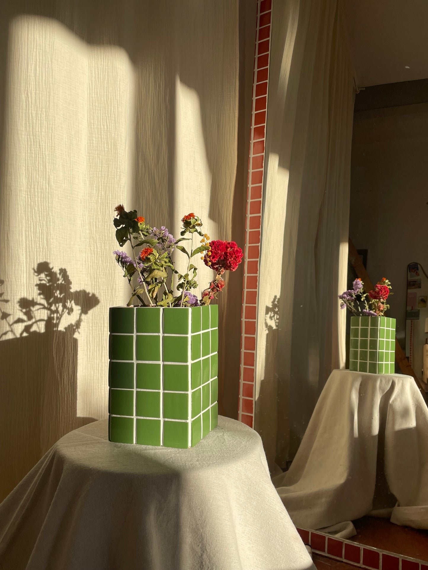 Vase « Ines » vert