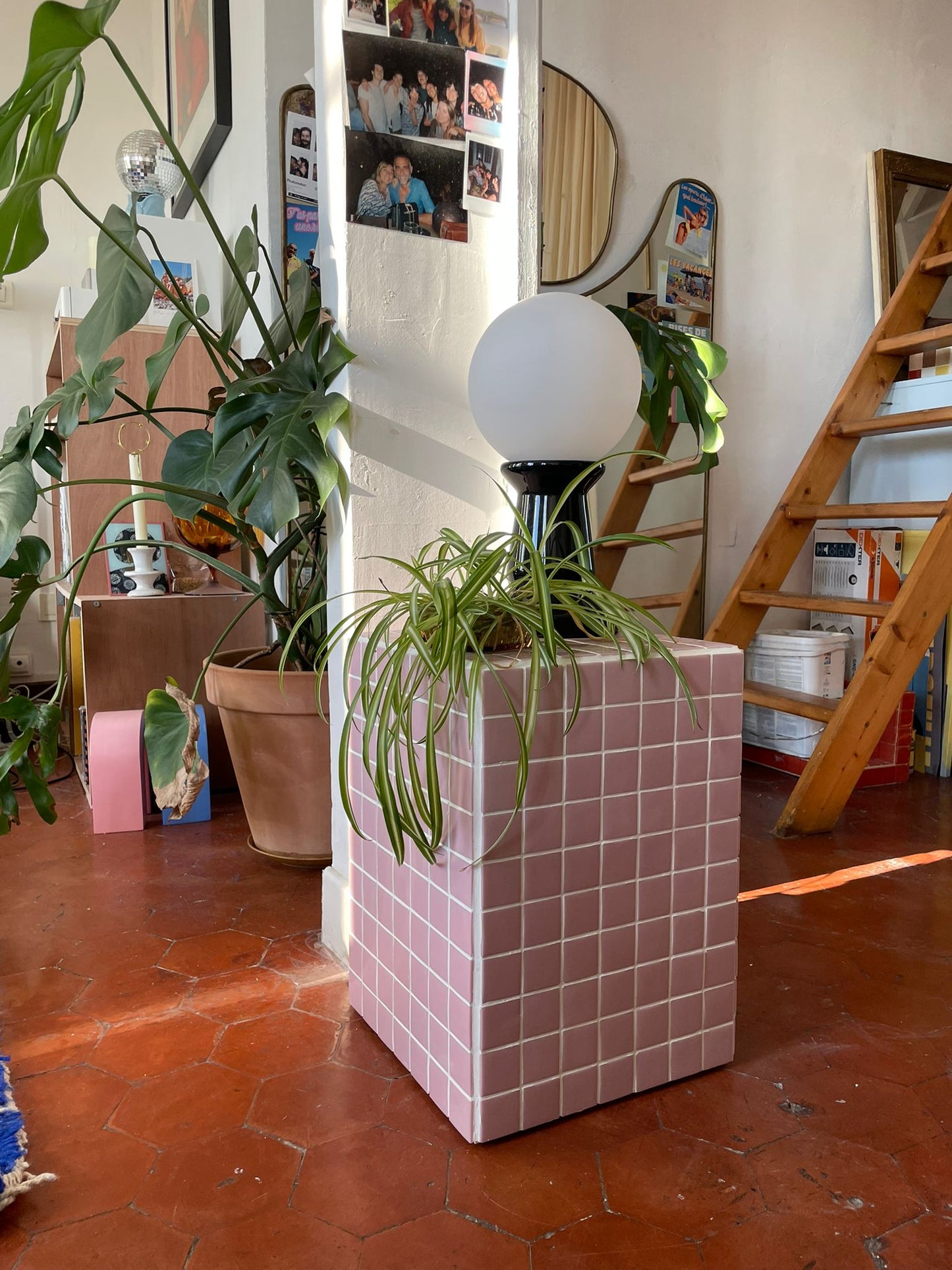 Colonne Colette rose clair