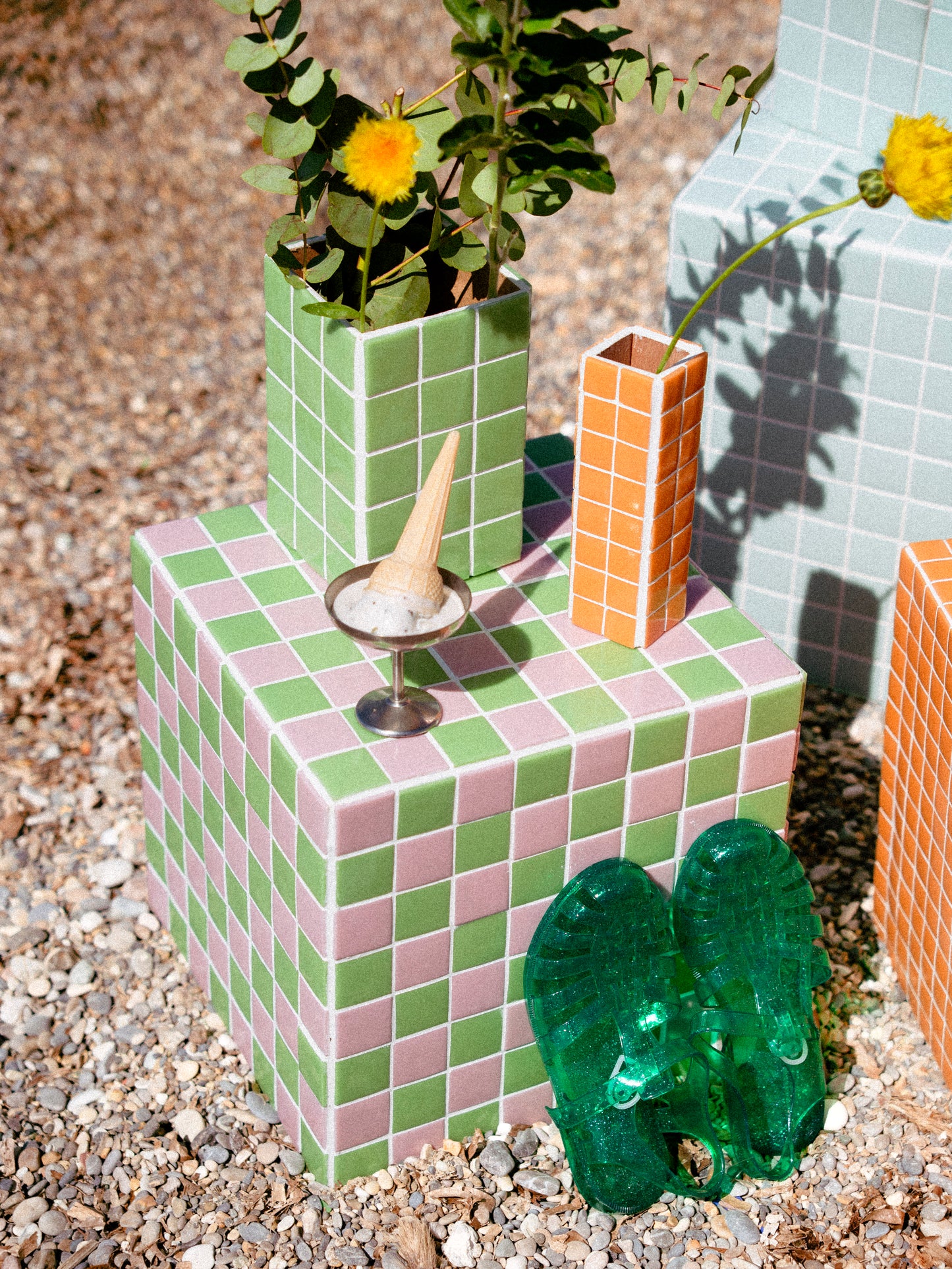 Vase Ines pistache