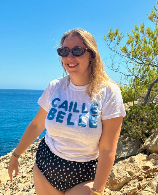 T-shirt CAILLE BELLE blanc