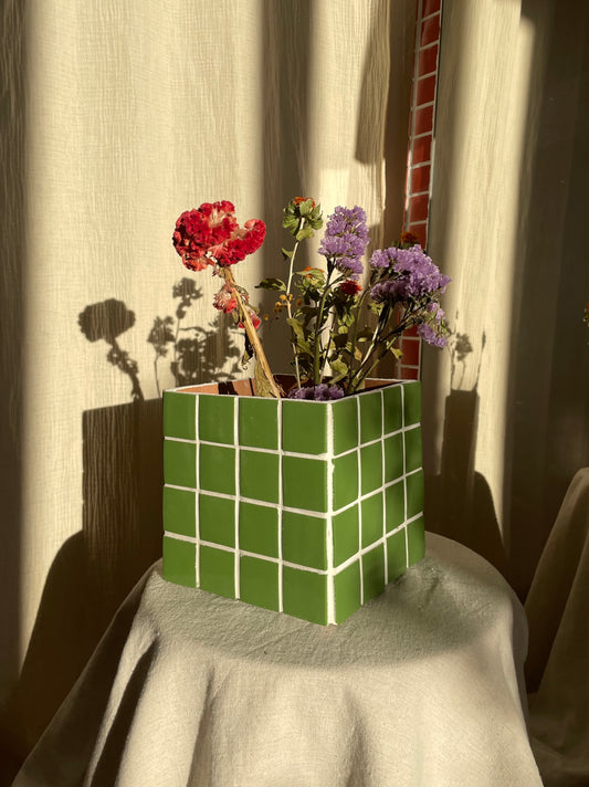 Vase « Karine » vert