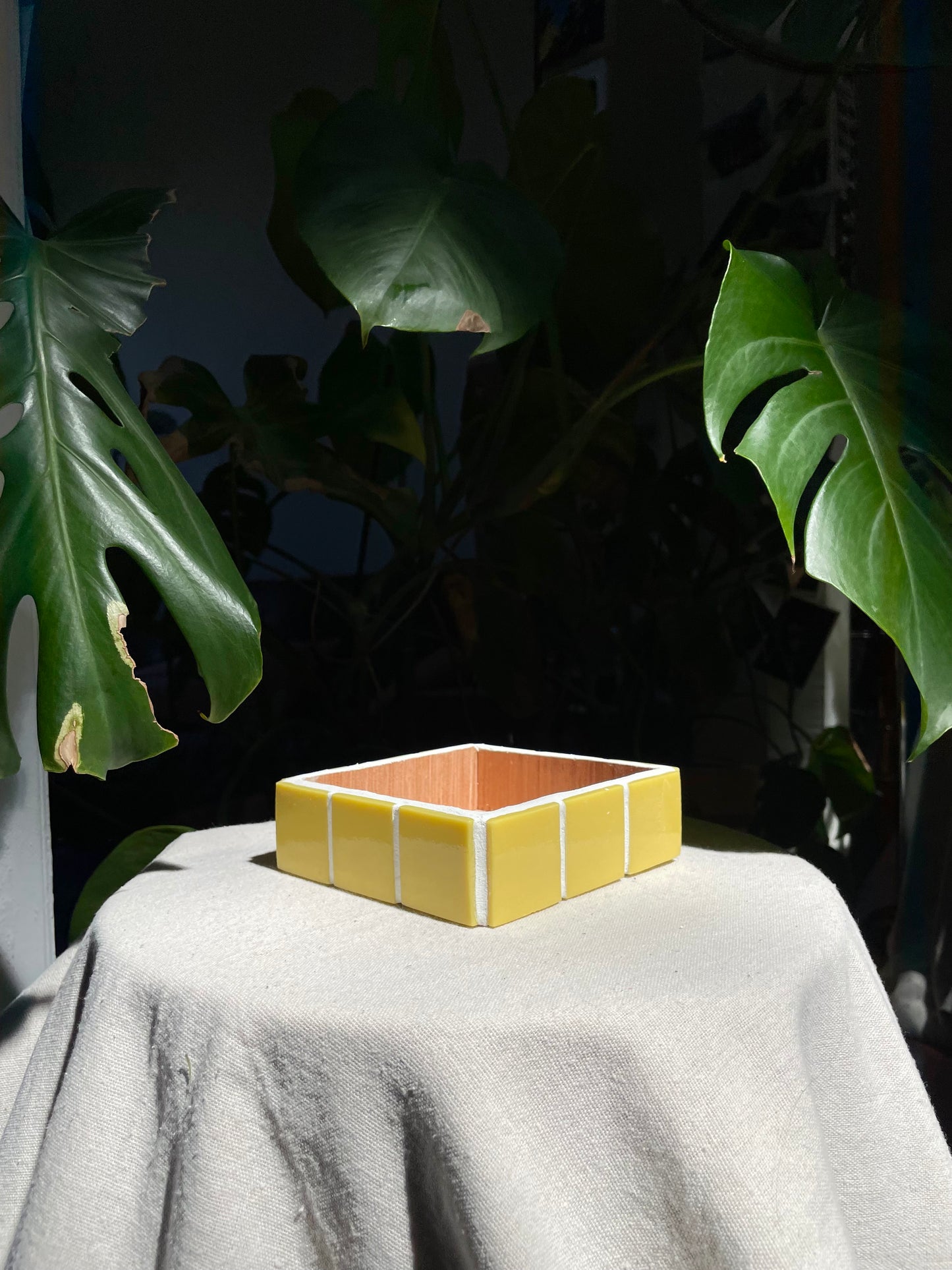 Vide poche « Vincent » jaune