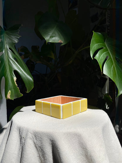 Vide poche « Vincent » jaune