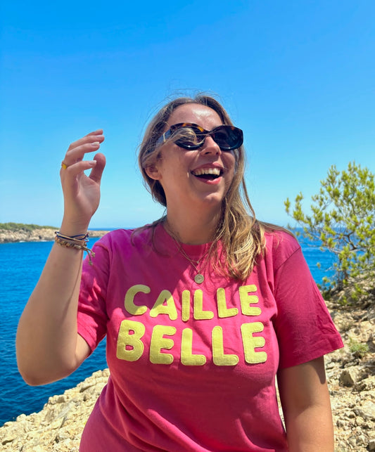 T-shirt CAILLE BELLE rose fuchsia