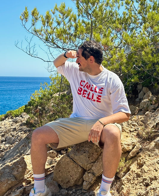 T-shirt CAILLE BELLE blanc