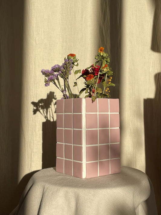 Vase « Ines » rose