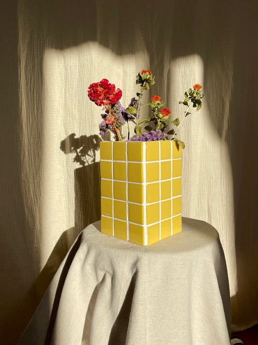 Vase « Ines » jaune