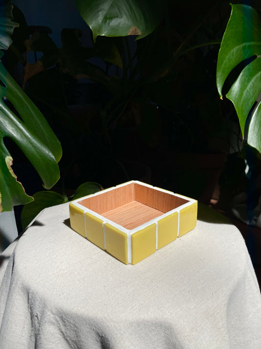 Vide poche « Vincent » jaune