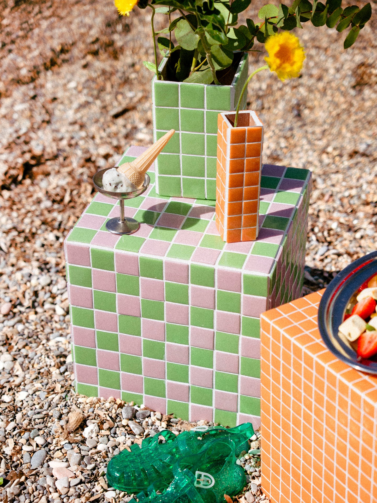 Vase Ines pistache