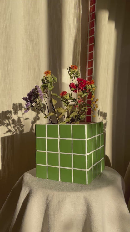 Vase « Karine » vert
